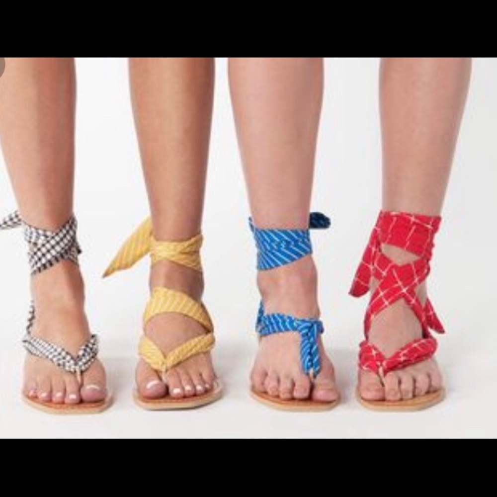 Dolce Vita Henlee Yellow Ribbon Tie Sandals